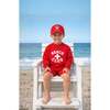 Beach Club Baseball Hat, Red - Hats - 2