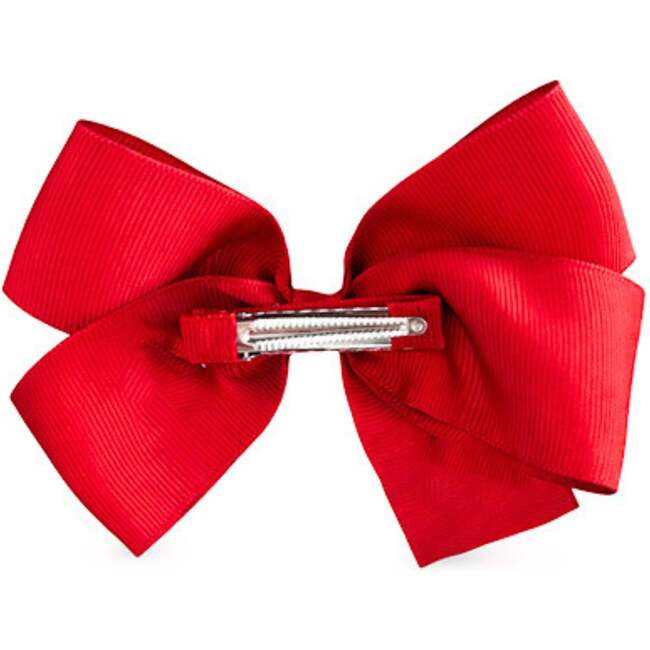 American Flag Hair Bow, White - Hair Accessories - 3