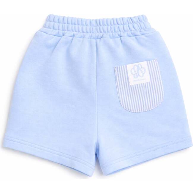 Seersucker Pocket Short, Blue - Shorts - 3