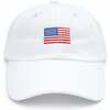 American Flag Bow Baseball Hat, White - Hats - 3
