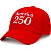 America 250th Baseball Hat, Red - Hats - 1 - thumbnail