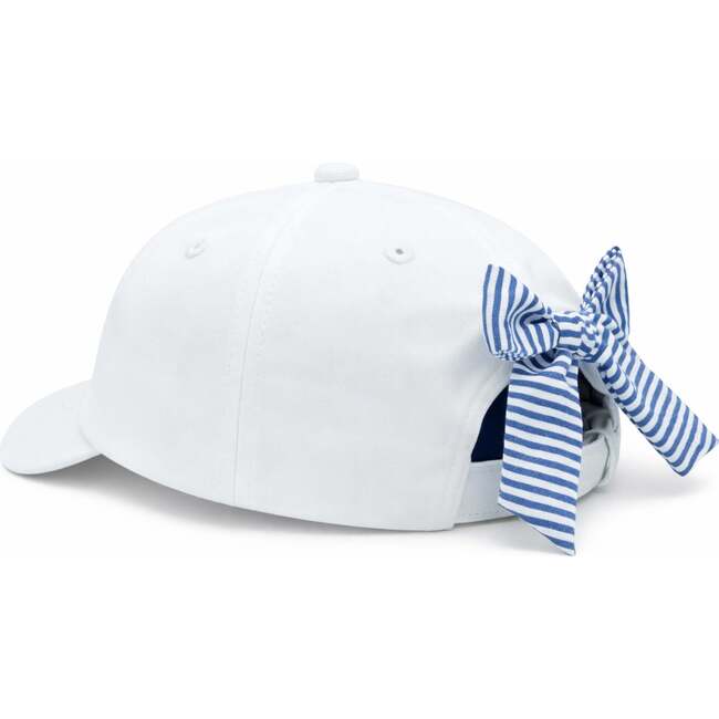 American Flag Bow Baseball Hat, White - Hats - 4