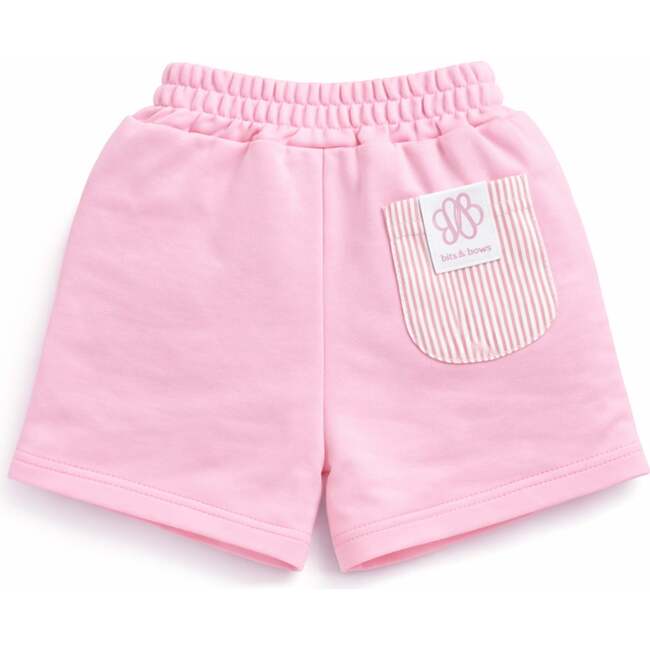 Seersucker Pocket Short, Pink - Shorts - 4