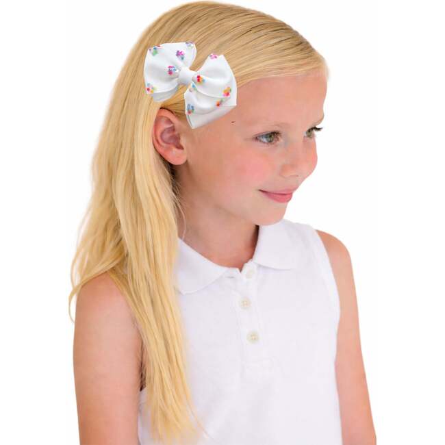 Firecracker Summer Hair Bow Set, Red/White/Blue - Hair Accessories - 4