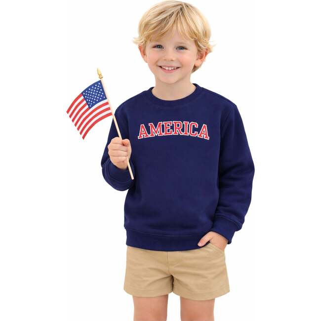 America Sweatshirt, Navy - Sweatshirts - 4