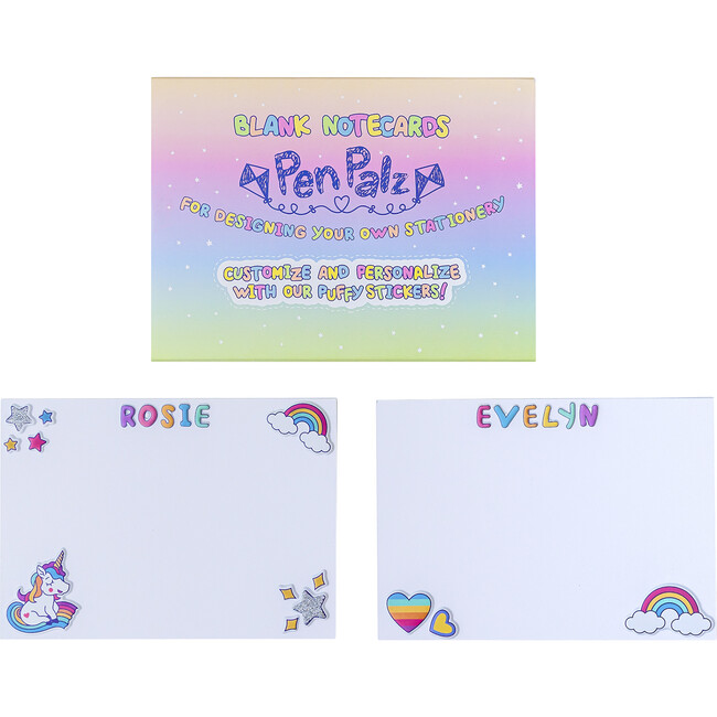 ‘Love From Camp’ Puffy Stationery Bundle, Blue (Box Set of 3 Puffy Postcards)