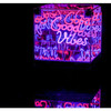 LED 3D Mirror Cube-Good Vibes - Lighting - 1 - thumbnail