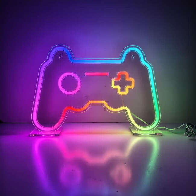 RGB Color Changing Neon Sign-Gamer