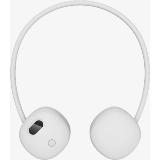 Neck Fan- White & Silver