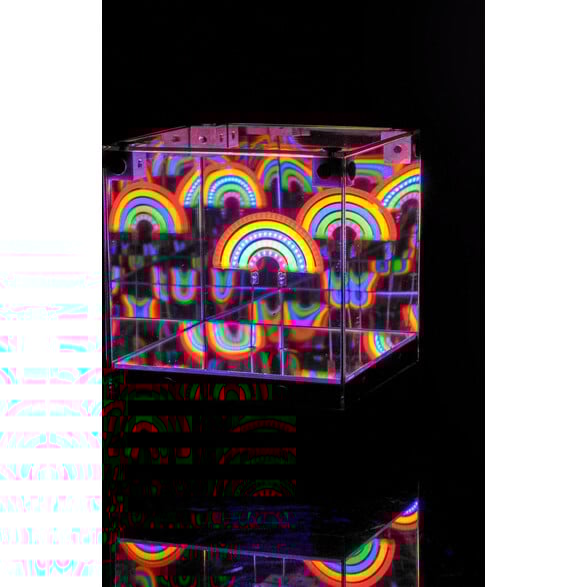 LED 3D Mirror Cube-Rainbow
