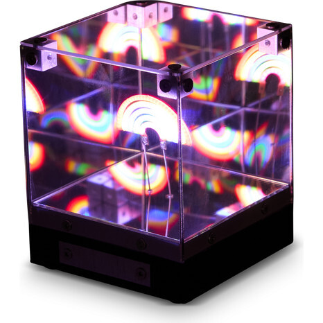 LED 3D Mirror Cube-Rainbow