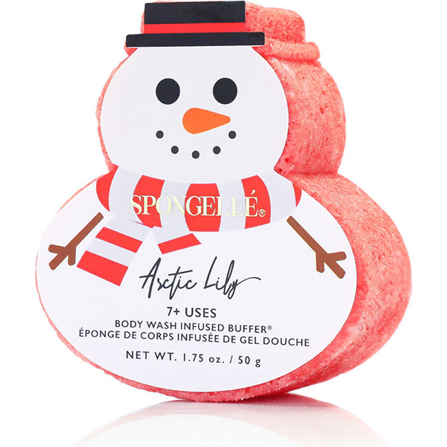 Snowman Body Wash Infused Buffer, Arctic Lily