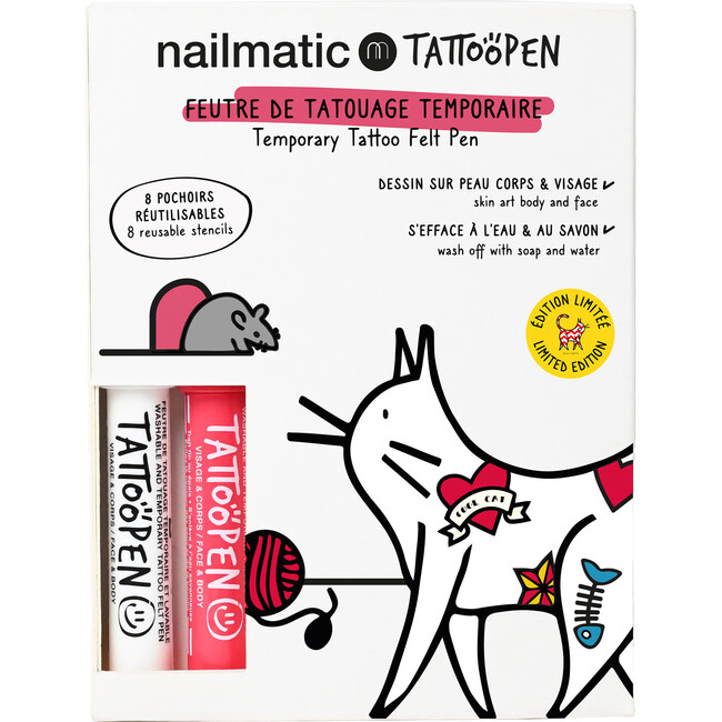 Tattoo Pen Set, The Cat