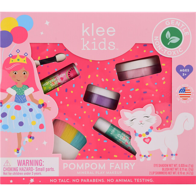 Pom Pom Fairy Loose Powder Mineral Play Makeup Kit