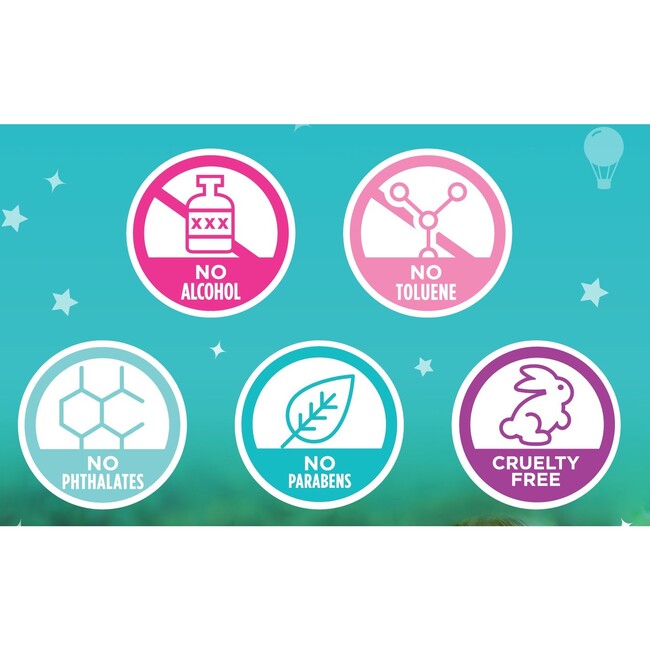 Starry Sky Kiss 3-Piece Water-Based Nail Polish Set - Nails - 7