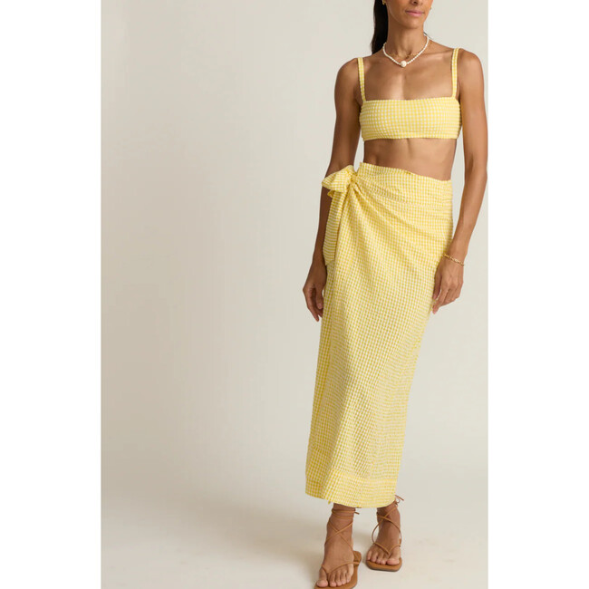 women's soleil gingham pareo