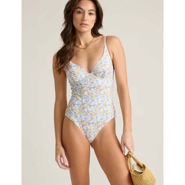 women's jasmine blossom v-neck one piece