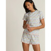 women's jasmine blossom shirt and short pima pajamas set - Pajamas - 2 - thumbnail