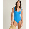 women's deep sea blue terry one piece - One Pieces - 2