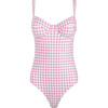 women's blush gingham one piece - One Pieces - 1 - thumbnail