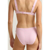 women's blush gingham mid rise bikini bottom - Two Pieces - 3 - thumbnail
