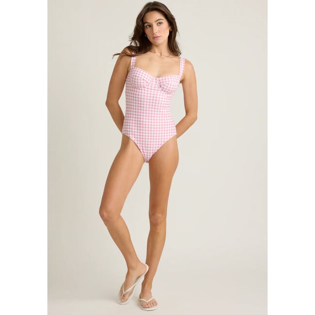 women's blush gingham one piece - One Pieces - 4