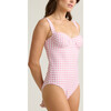 women's blush gingham one piece - One Pieces - 5 - thumbnail