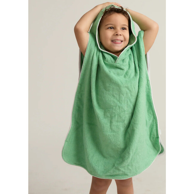 unisex gustavia green hooded towel coverup
