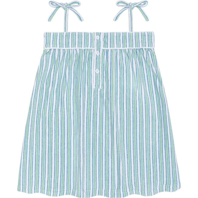 girls tamarin stripe french terry tie-strap dress
