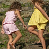 girls blush gingham tie tank and short set - Mixed Apparel Set - 2