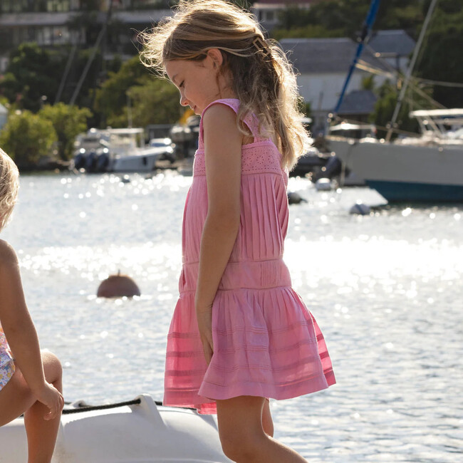 girls blush drop waist dress