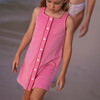 girls blush dot french terry button front dress - Dresses - 2