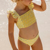 girls petite fleur smocked ruffle strap bikini - Two Pieces - 2