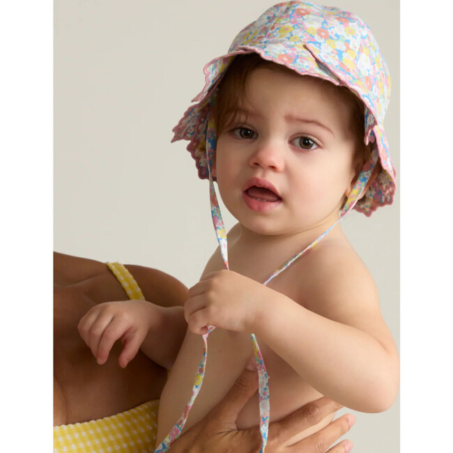 baby jasmine blossom scalloped sun hat