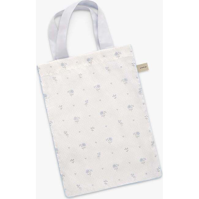 Ditsy Floral, Crib Sheet, Blue