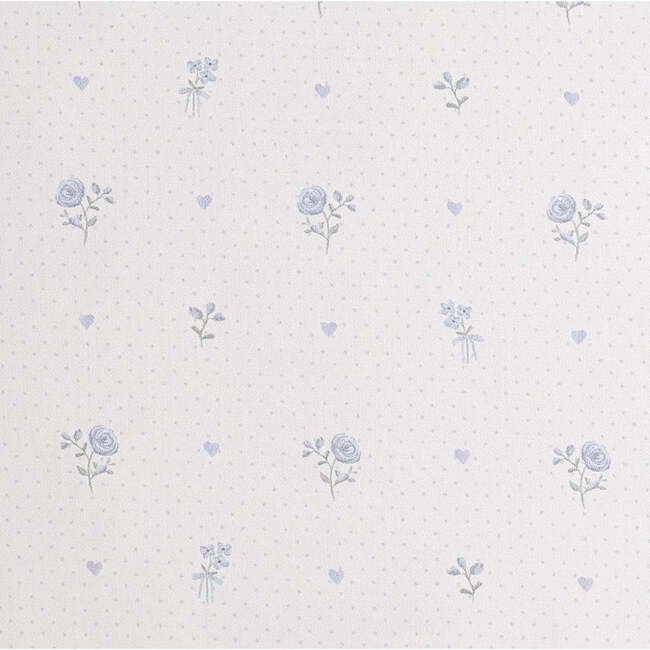 Ditsy Floral, Toddler Pillow, Blue - Pillows - 4