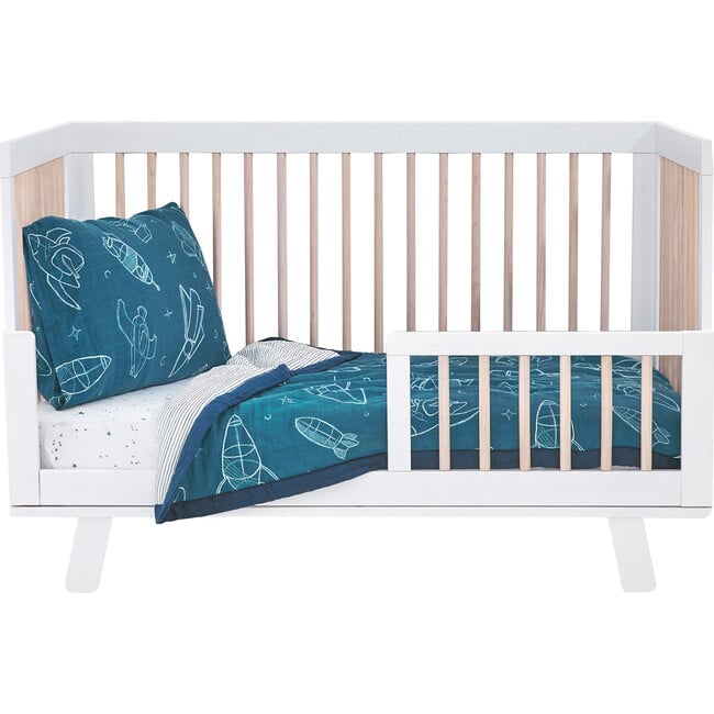 Toddler Cotton Muslin 3-Piece Bedding Set, Spaceships