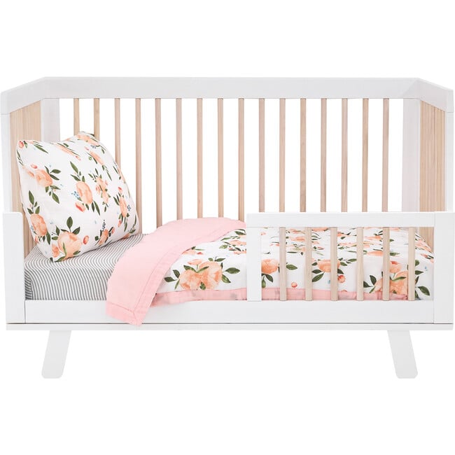 Toddler Cotton Muslin 3-Piece Bedding Set, Watercolor Roses