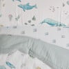 Toddler Cotton Muslin 3-Piece Bedding Set, Whales - Duvet Sets - 4 - thumbnail