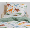 Toddler Cotton Muslin 3-Piece Bedding Set, Dino Names - Duvet Sets - 6 - thumbnail