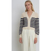 Women's Isla Stripe Cardi's in Ivory/Navy - Cardigans - 3
