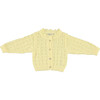 Summer Baby Cardigan, Butter Yellow Knit - Cardigans - 1 - thumbnail