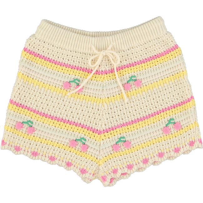 Paloma Shorts, Cherry Stripe