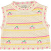 Paloma Vest, Cherry Stripe - Vests - 1 - thumbnail