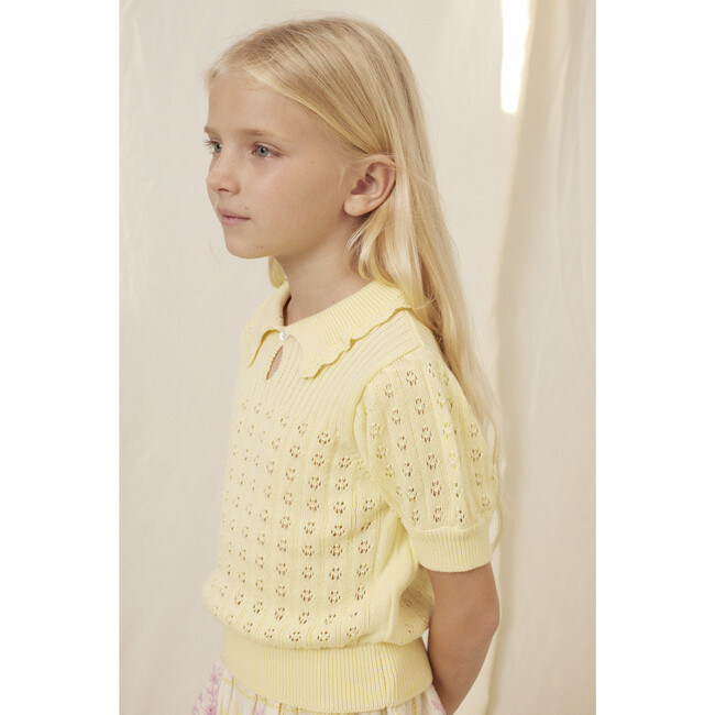 Summer Sweater, Butter Yellow Knit - Sweaters - 3