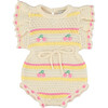 Paloma Romper, Cherry Stripe - Rompers - 1 - thumbnail