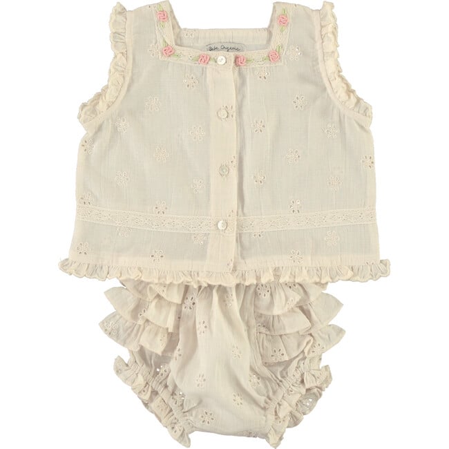 Luna Baby Set, Antique Lace