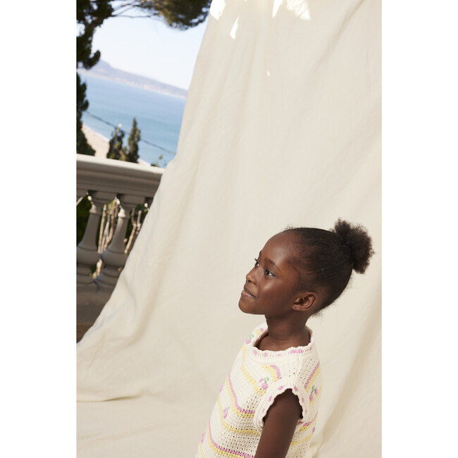 Paloma Vest, Cherry Stripe - Vests - 3