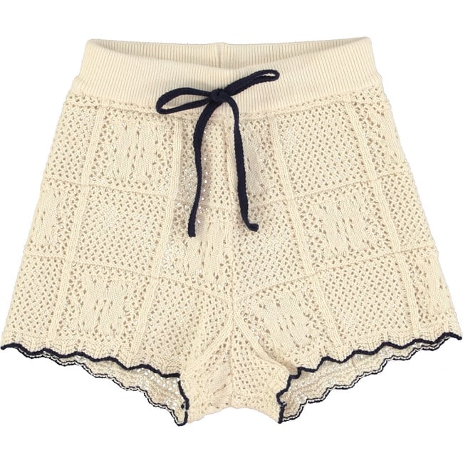 Elina Shorts, Natural Lace Knit