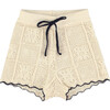 Elina Shorts, Natural Lace Knit - Shorts - 1 - thumbnail